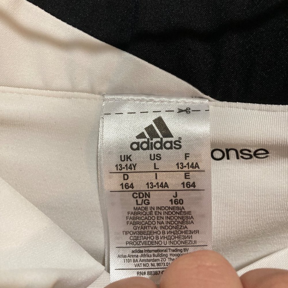 Adidas girls black white tennis skirt large - Picture 5 of 9